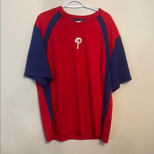 Philadelphia Phillies Red and Blue Men's Shirt